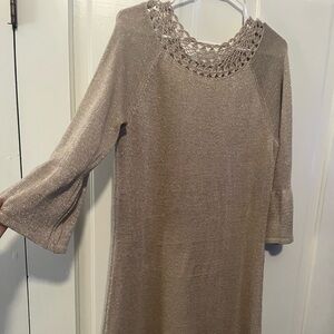 Lilly Pulitzer gold dress